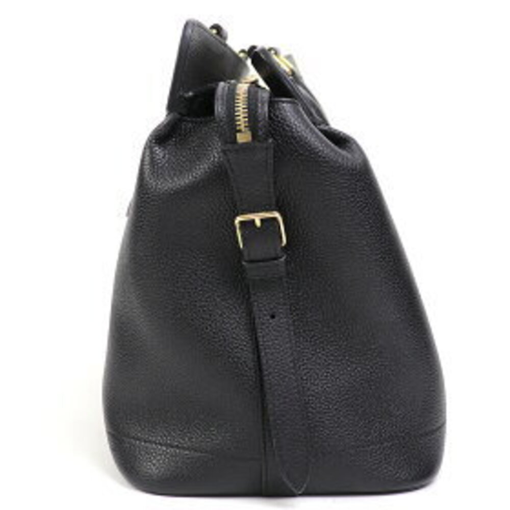Celine Cabas de Handbag Grained Leather Black Crossbody Shoulder Bag - Picture 5 of 7
